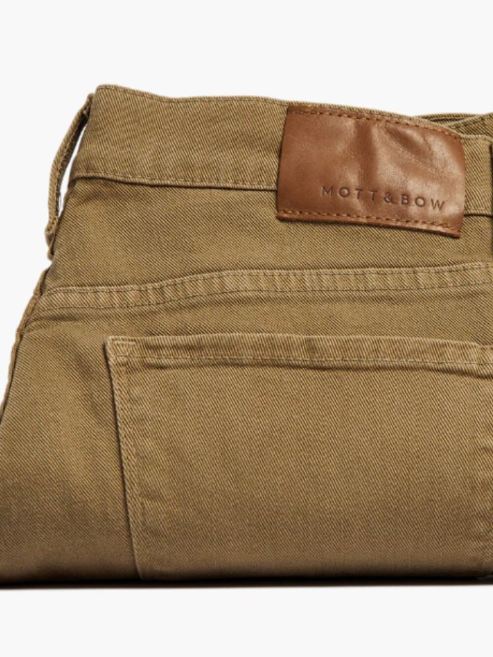 Mott & Bow 5-pocket Mercer Twill in Khaki 38x32